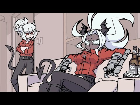 (Helltaker Comic Dub) Demon Girls Talking Business