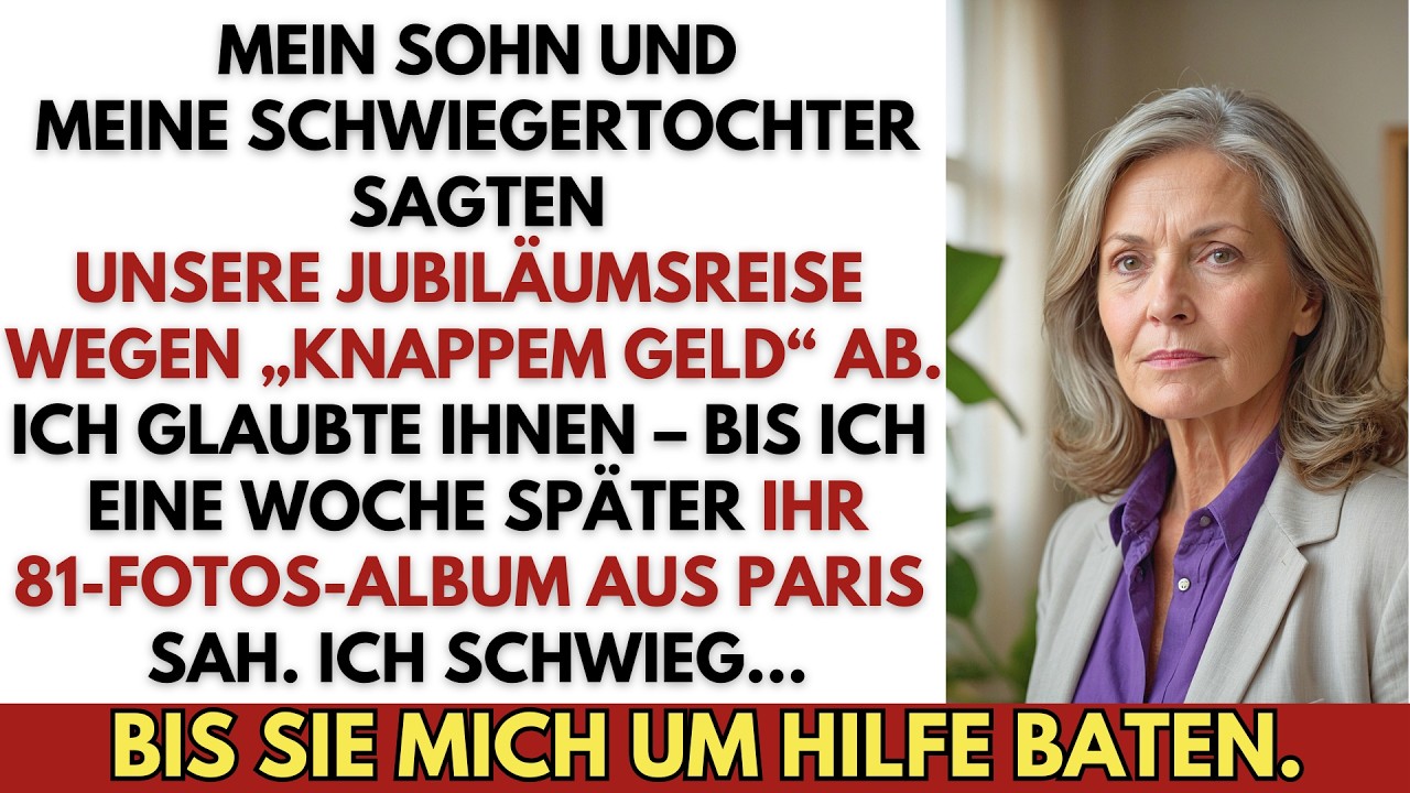 Mein Sohn und meine Schwiegertochter sagten die Reise ab – eine Woche später sah ich die Wahrheit