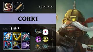 Corki Mid vs Akali (DNS Clozer) - KR Challenger Patch 26.11