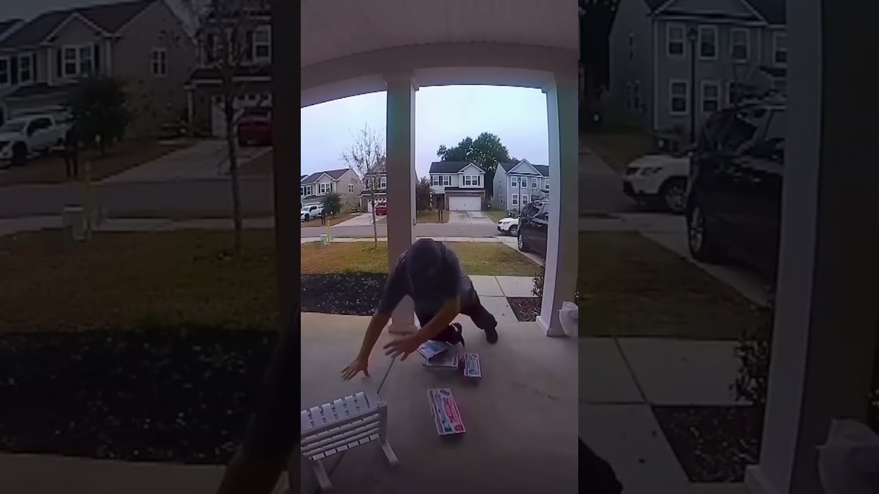  Elderly Woman Falls Delivering Pizza Shorts