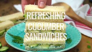 Refreshing Cucumber Sandwiches |Cucumber Sandwich recipe for tea party|