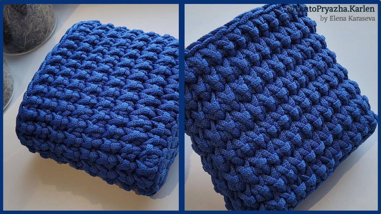 💯 БЕСШОВНЫЙ😍,ЭФФЕКТНЫЙ🤗, ПРОСТОЙ🥰 и ЛЕГКИЙ🫣 узор для рюкзаков🎒,сумок👜,корзин🧺 !!!ПОПРОБУЙТЕ связать