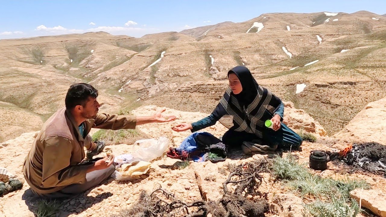 Adventure and fun of Atabak and Shahin in the mountains: a memorable day