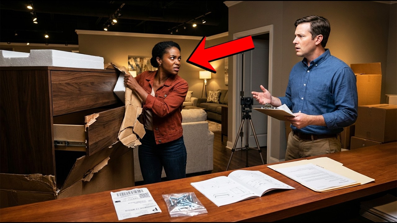 Furniture Store Wouldn’t Replace It — Until the Unboxing Video Showed It Arrived Broken