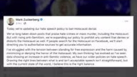 Facebook bans Holocost denial, distortion posts