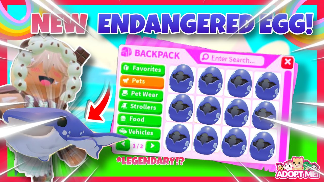 *COOL PETS* I OPEN THE NEW ENDANGERED EGG ON ADOPT ME AND FIND OUT WHAT THE NEW PETS! Adopt Me 2026