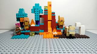 Lego minecraft warped forest set review | stop motion review