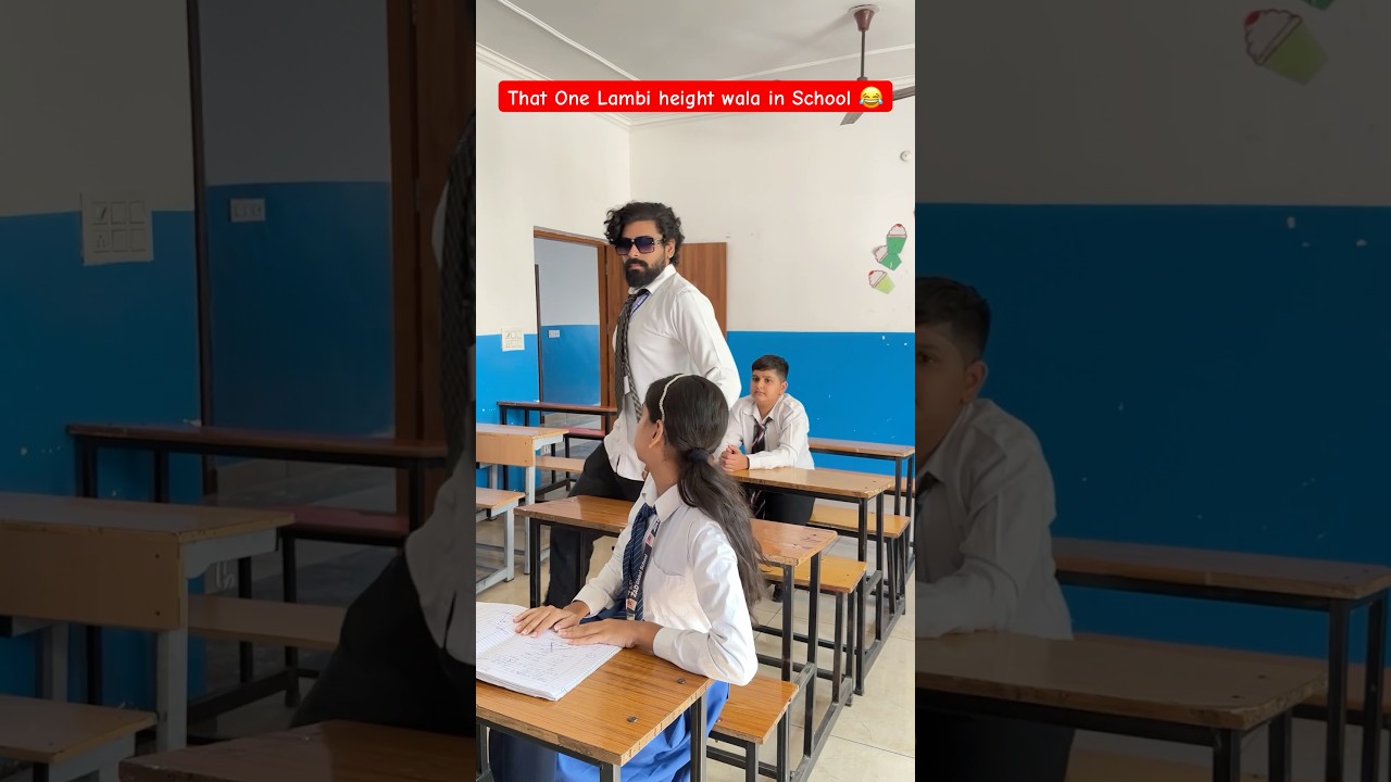 That One Long Height wala student in School 😂 #shorts #teratrigun #comedy #schoolstudent
