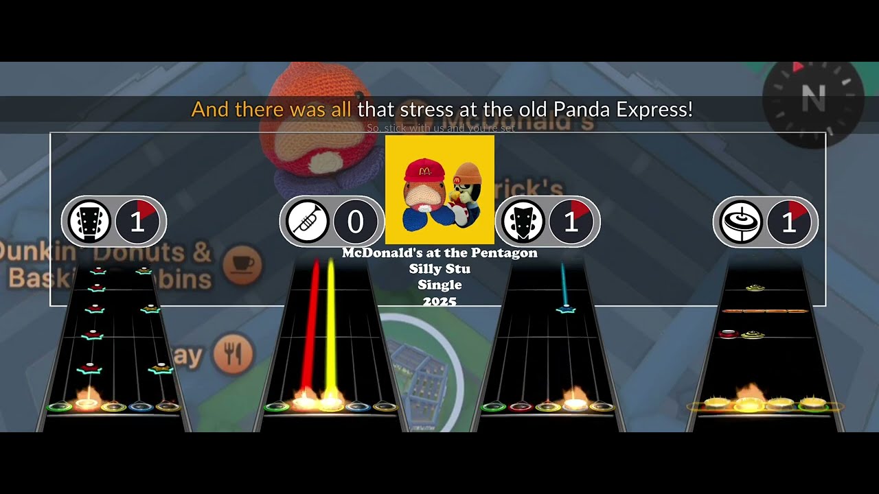 Silly Stu - McDonald's in the Pentagon (WITH STEMS!!!) | Clone Hero Chart