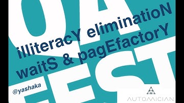 Ликвидируем Безграмотность: Implicit & Explicit Waits, PageFactory [подготовительный прогон доклада]