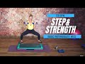 Step and Strength with Dumbbells // 60 Min Step Aerobics with Weights //