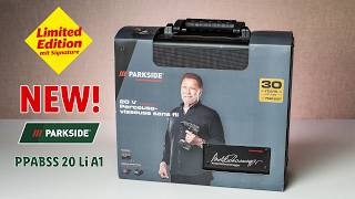 Uboxing and review NEW Parkside Performance PPABSS 20 Li A1 - Arnold Schwarzenegger