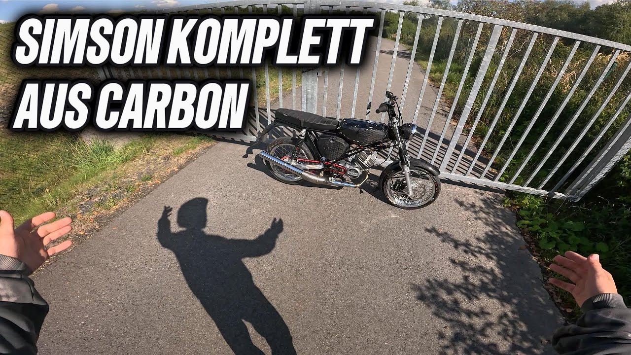 SIMSON S51 KOMPLETT AUS CARBON, überall Details