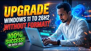 how to update windows 11 in 26h2 without formatting (Keep All Files & Apps) Update