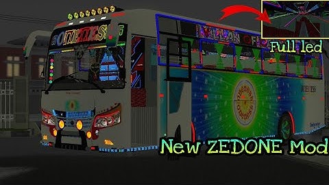 New ZEDONE  Oneness Mod Full led light | ഒരു അടിപൊളി mod in bus simulator indonesia