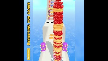 Pancake 🥞 Run Game | Satisfying Gameplay Walk-through #shorts #games #gaming #pancakerun #gameplay