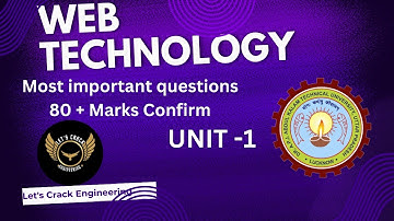 😃 80+ Marks Web Technology Unit - 1 important Questions For AKTU Exam #aktu #video #youtube