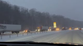 interstate i-68 closed cheat lake West Virginia snow storm