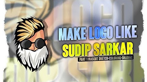 🔴Make Logo Like Sudip Sarkar|Part 1|Mascot Making|Infinite Design 🔥