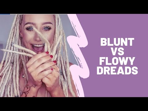Blunt vs Loose Dreadlock Ends