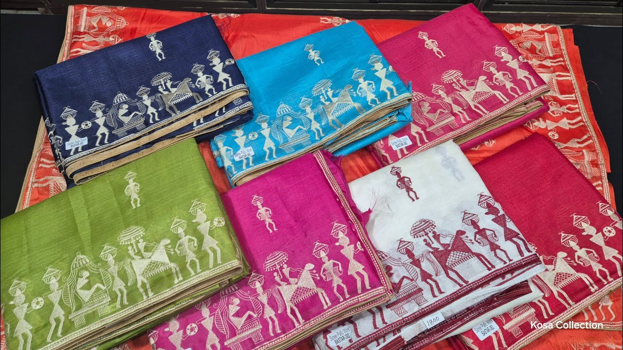 Semi Kosa Silk Saree With Embroidery Work | Party Wear Saree Collection