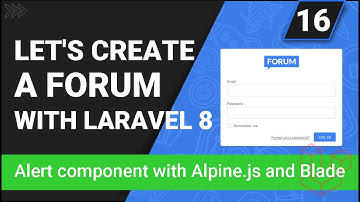 Create a forum with Laravel 8 | Alert component | Part 16