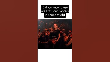 Did you know about the Eras Tour Dancers in @TaylorSwift Karma MV? #taylorswift #karma #erastour
