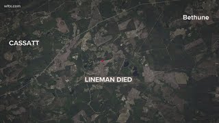 Lineman dies on the job in Kershaw County