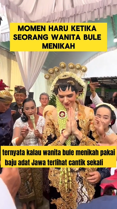 ketika wanita bule menikah sama pria Jawa  menggunakan baju adat Jawa ‼️ #nikah #bule #jawa #manten