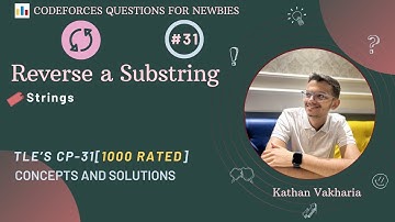 Reverse a Substring | Codeforces | @TLE_Eliminators 