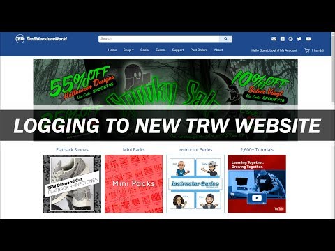 Logging in to the the NEW TRW Website Tutorial