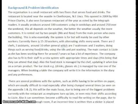 Analysis Example: Background + Problem Identification - YouTube