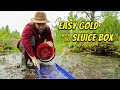 Sluicing for GOLD in stream - My BEST day prospecting!