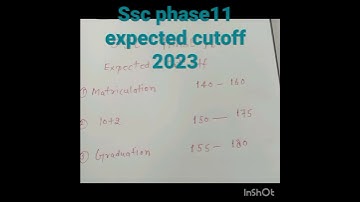 ssc phase11 expected cutoff 2023 #sscexam#shorts #shortsvideo #short #shortvideo #shortsviral