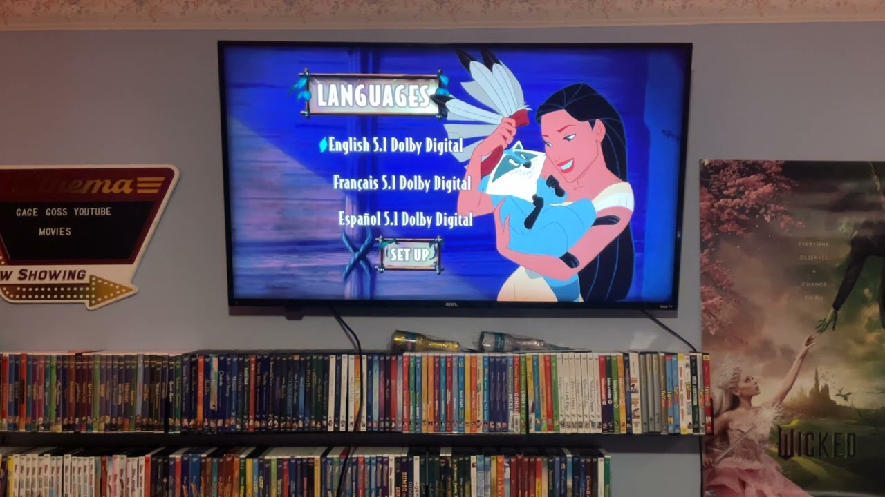 Menu walkthrough of Pocahontas 2012 dvd