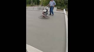 Power Troweling Concrete #shorts @MikeDayConcrete