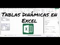 Tablas Dinámicas en Excel de manera sencilla en menos de 9 minutos!!!