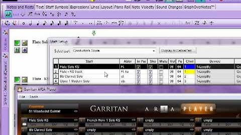 Using Notation Composer and Garritan sound libraries