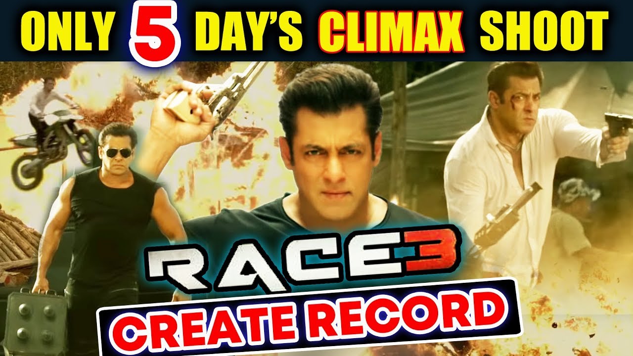 RACE 3 CLIMAX Scene CREATES RECORD, Longest Scene, Salman Shoots In Just 5 Days