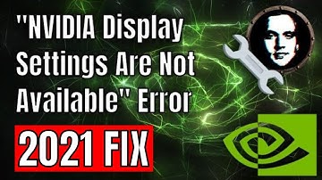 How to fix NVIDIA Display Settings Are Not Available - Most Common Solution 2025