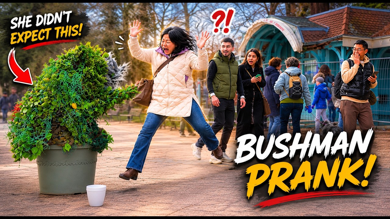I Jumped Out And She DROPPED Everything… 😭 Bushman Prank