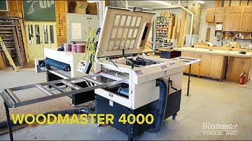 Woodmaster 4 Side Molder   Planer  See the NEW Made in the USA WM4000 in Action