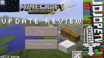 Minecraft Pocket Edition 0.7.3 Update Review (Realms Update) with Bugs iPhone iPod iPad Android