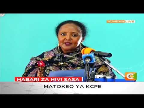 Education CS Amina Mohammed announces the 2018 KCPE results