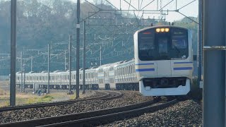 JR総武本線 E217系Y-29+Y-108編成快速成田空港行き@物井~佐倉