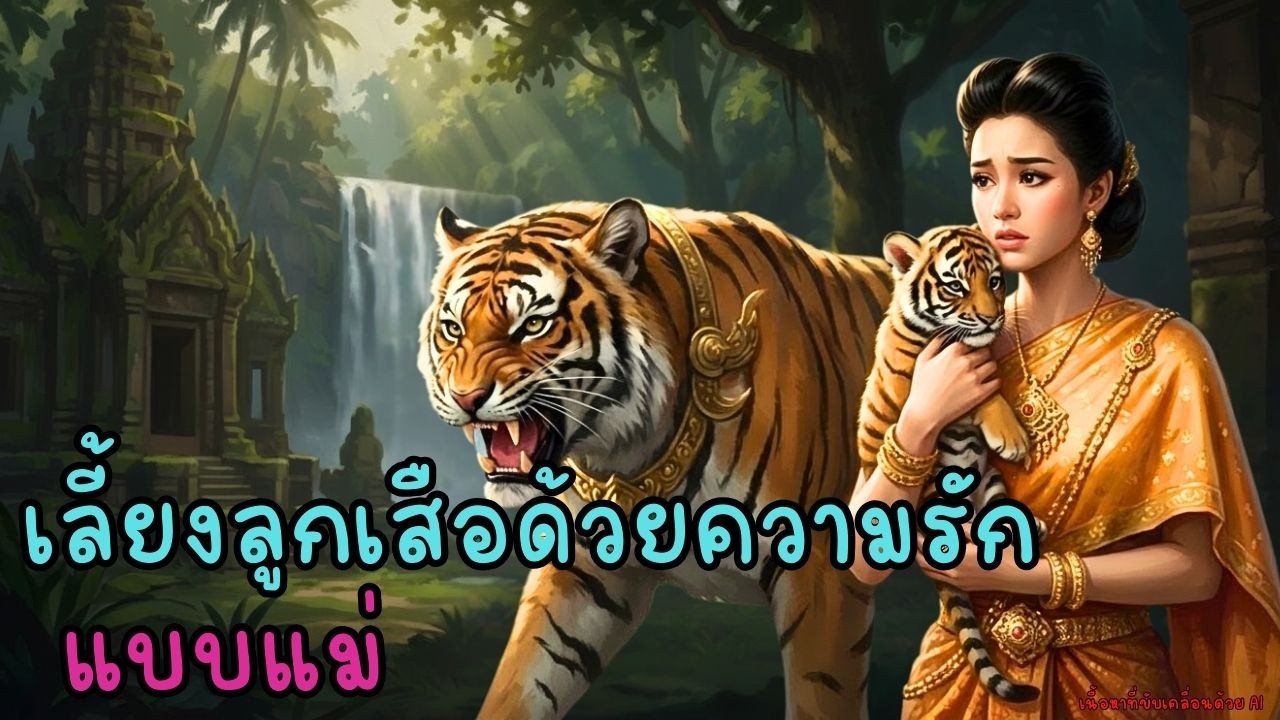 เลี้ยงลูกเสือด้วยหัวใจแม่ จนมันยอมสละชีวิตปกป้องเธอ| เทพนิยาย | ตำนาน | หนังสือเสียง | นิทานพื้นบ้าน