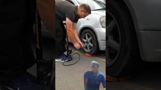 Lift car without jack #automobile #tips #tools #diy #mechanic #repair