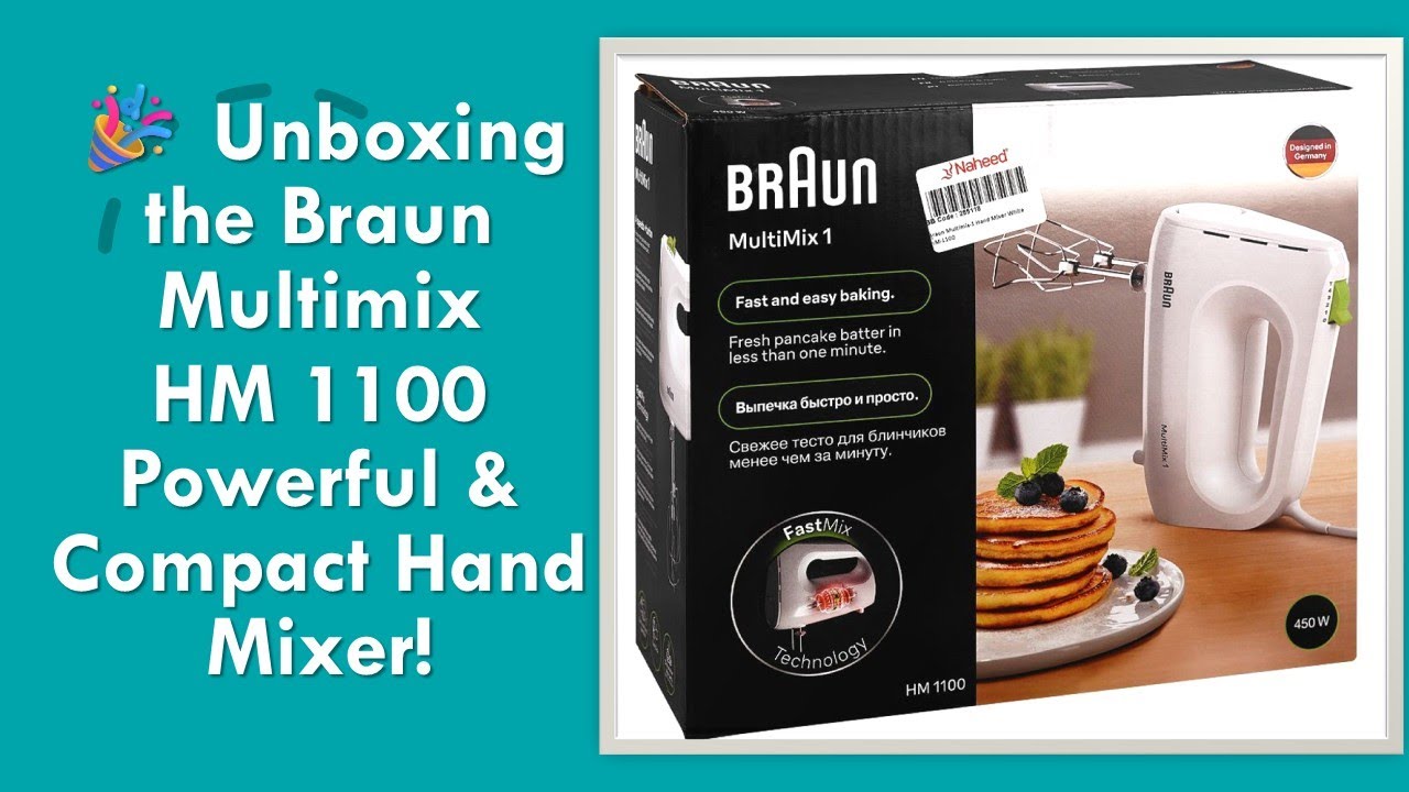 🎉 Unboxing the Braun Multimix HM 1100 | Powerful & Compact Hand Mixer!