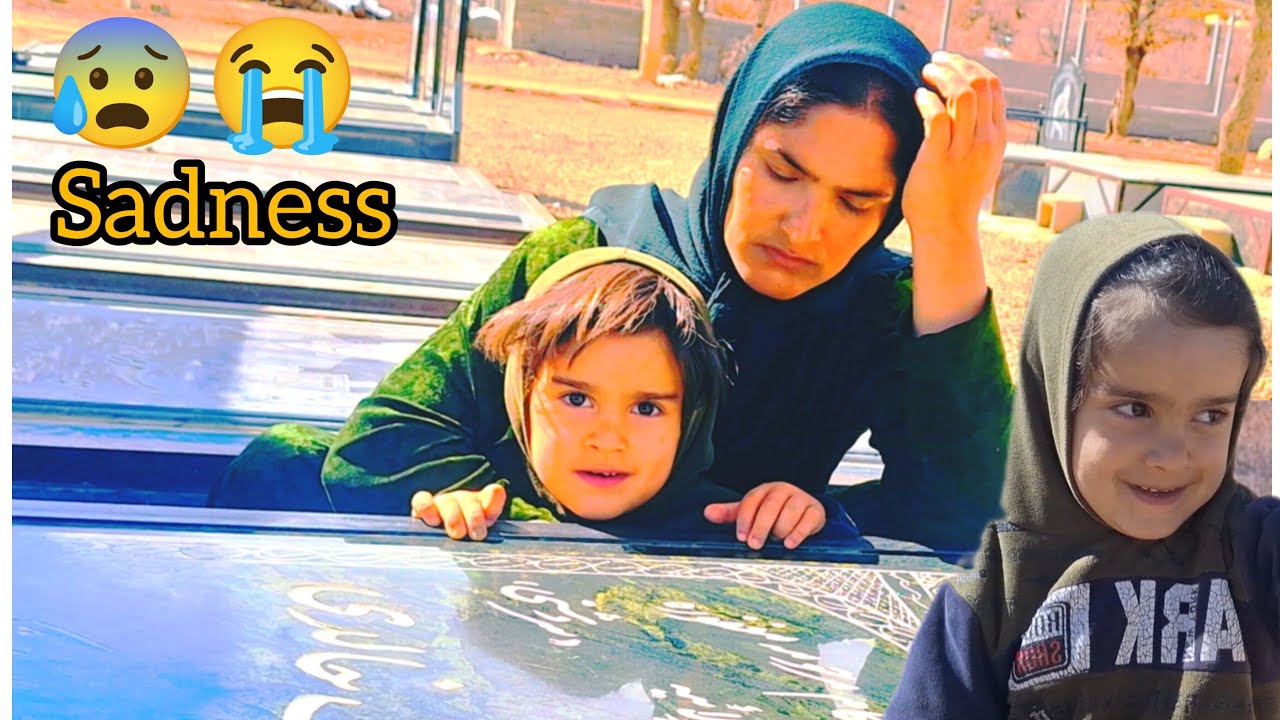 A young woman seeking refuge in the cemetery from great sorrows💔😰