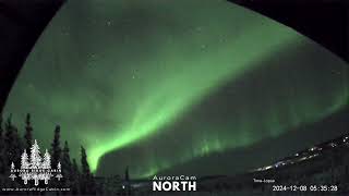 Aurora Activity from the Cabin in Fairbanks, Alaska December 8, 2024